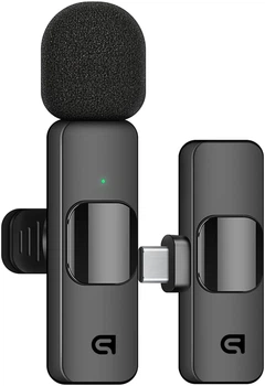 Беспроводной петличный микрофон ArmorStandart ASM2 USB Type-C Black (ARM80110)