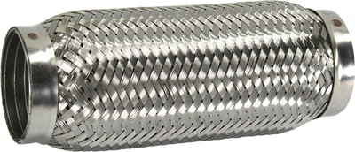 Гофра глушителя 60х200мм. 3-х слойная Interlock, (Shikoo) (короткий фланец) (60х200 VW)