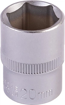 Головка торцевая 6-гранная MASTERTOOL ½" 20 мм L 40 мм CrV 78-0020