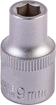 Головка торцевая 6-гранная MASTERTOOL ½" 9 мм L 40 мм CrV 78-0009