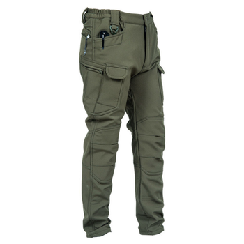 Тактичні штани Softshell з посиленими зонами олива розмір 4XL