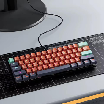 Механічна клавіатура з HOT SWAP MUCAI MK61 Keys RED SWITCH, RGB, UKR/ENG BLUE/WHITE (MKA610B)
