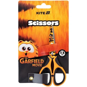 Ножницы 13 см с резиновыми вставками и принтом на лезвии Garfield GF25-148 Kite, 69652