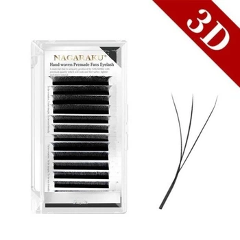 Ресницы Nagaraku 3D W-форма Mix 8-15, D 0.07