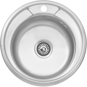 Кухонная мойка KRONER (KRP) Satin-490 D0.6T160