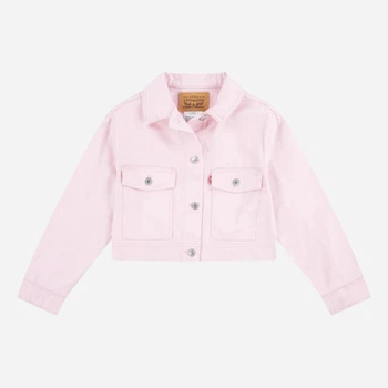 Подростковая джинсовая куртка для девочки Levi's 272591812 152 см Розовая (1159826817)
