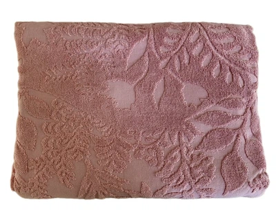 Простынь махровая жаккардовая Parisa Home Premium 150х200 плотность 470 г/м2 розовая