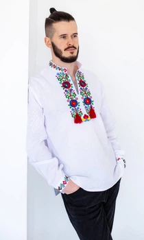 Вишиванка чоловіча vishivano4ka 3280 42 біла