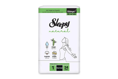 Гігієнічні прокладки Sleepy Natural Normal-1 №24 (240 mm)