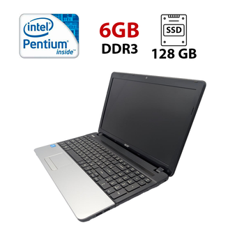 Ноутбук Acer Aspire E1-531 / 15.6" (1366x768) TN / Intel Pentium B960 (2 ядра по 2.2 GHz) / 6 GB DDR3 / 128 GB SSD / Intel HD Graphics / WebCam б/у