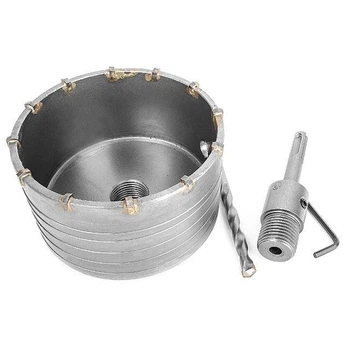Свердло корончате по бетону 105 мм + перехідник SDS Plus 100 мм INTERTOOL SD-7105