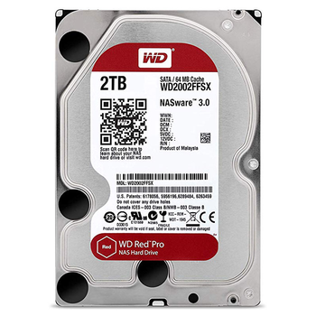 Накопичувач HDD Western Digital SATA Red Pro 2ТБ 7200rpm 64MB NAS (WD2002FFSX)