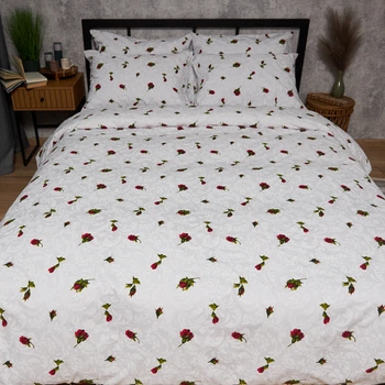 Набір Moon&Star Бязь Gold Люкс Romantic Rose Простирадло 150х220 см + 2 наволочки 40х60 см (MS-880000372)