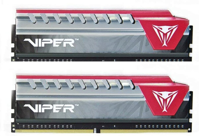 DDR4 Patriot Viper V4 Elite 16GB (Kit of 2x8192) 2400MHz CL15 DIMM Black/Red (PVE416G240C5KRD)