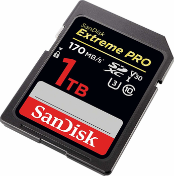 Карта пам'яті SDXC (UHS-1 U3) SanDisk Extreme PRO 1TB class 10 V30 (170Mb/s) (SDSDXXY-1T00-GN4IN)