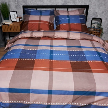Набор Moon&Star Мікросатин Premium Country Plaid Perfection Простыня + 2 наволочки 40х60 см