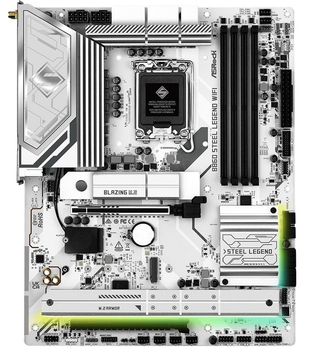 Материнська плата AsRock B860 Steel Legend WiFi (B860 Steel Legend WiFi) (Socket 1851, Intel B860, ATX)