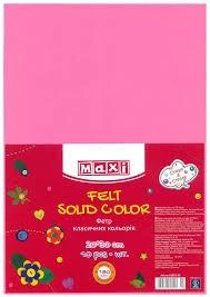 Фетр м'який 2мм 20*30см Рожевий арт 741856 Santi