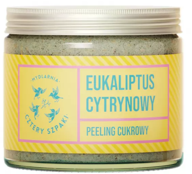 Peeling do ciała Mydlarnia Cztery Szpaki Eukaliptus Cytrynowy cukrowy 250 ml (5903641982177)