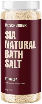Парфюмированная соль для ванны - Mr.Scrubber Ayurveda Sia Natural Bath Salt 600g (1440174-31339692)
