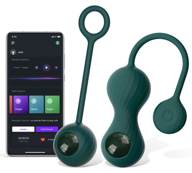 Вагинальные шарики Magic Motion - Crystal Duo Smart Kegel Vibrator with Weight Set (22505000000000000)