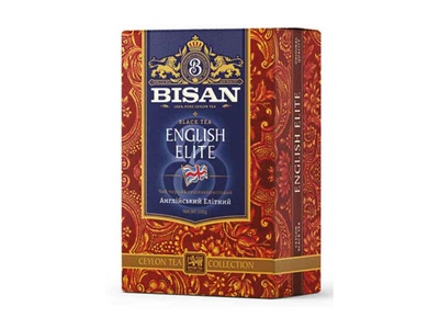 Чай фасований чорний BISAN 100г Англійський Елітний вел.лист BISAN