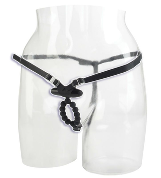 Клиторальный вибратор 7-Function Silicone Love Rider Lovers Thongs цвет черный (13091005000000000)