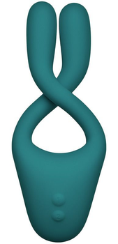 Мультифункциональный вибратор Doc Johnson Tryst v2 Bendable Multi Erogenous Zone Massager with Remote цвет бирюзовый (22351732000000000)