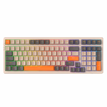 Бездротова механічна клавіатура Attack SHARK K98 (100 клавіш, 2.4 Гц, USB Type-C, RGB, Grey)
