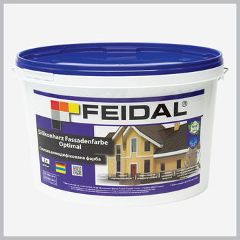 Силоксанмодифицированная фасадная краска Feidal Silikonharz Fassadenfarbe Optimal 5л