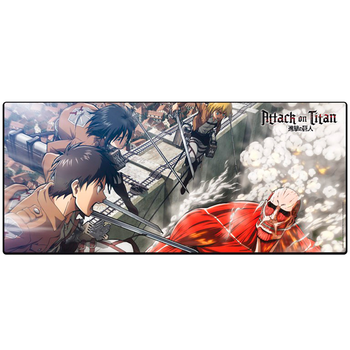 Килимок для миші ATTACK ON TITAN Eren vs Colossal Titan (Атака титанів) XXL, 900х400 мм (ABYACC469)