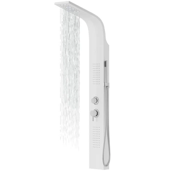 Душевая панель Corsan Alto white LED с термостатом A017TWHLED