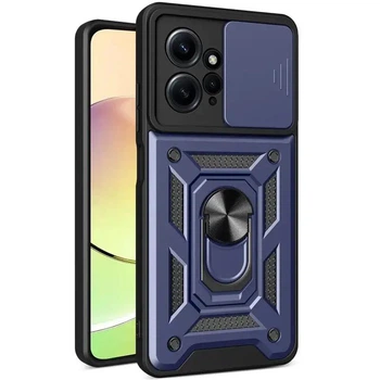 Протиударний броньований чохол із захистом камери для Xiaomi Redmi Note 12 (Redmi Note 12 4G) Armor Case Keysion blue
