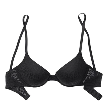 Бюстгальтер PINK Victoria's Secret Wear Everywhere T-Shirt Lightly Lined Bra 75F Чорний