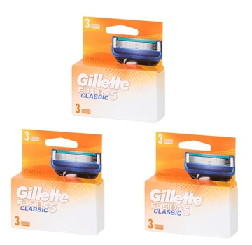 Сменные картриджи для бритья (лезвия кассеты) мужские Gillette Fusion5 CLASSIC 9 шт