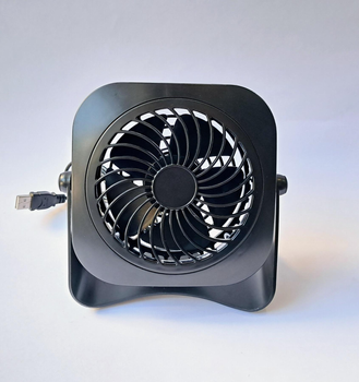 Настільний портативний вентилятор FAN QT-U403B чорний працює від USB