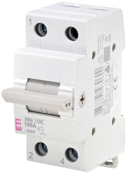 Переключатель нагрузки ETI SSQ 1100 "1-0-2" 1p 100A ввод резерва сеть-генератор 2421418