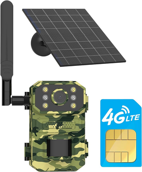 Фотопастка 4G сонячна батарея HUNTING CAMERA 3x16850 Висока чутливість