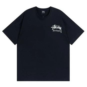 Футболка Stussy smoke man oversize цвет чёрный, Размер M