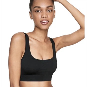Спортивний топ PINK Victoria's Secret Sports Black Black Чорний