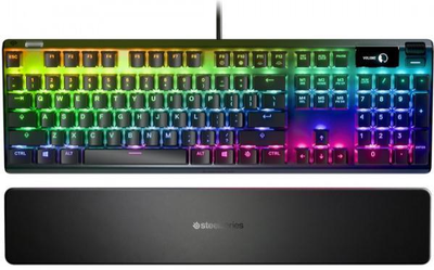 Клавіатура SteelSeries Apex 7 Blue Switch OLED Smart Display UA (64774)
