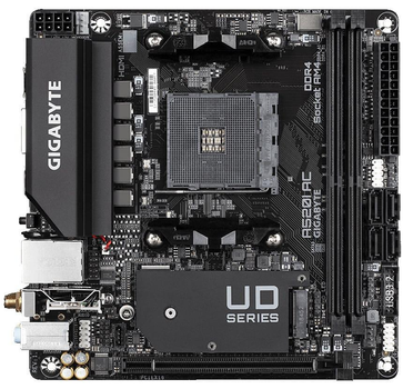 Материнська плата Gigabyte A520I AC (A520I AC) (Socket AM4, AMD A520, Mini-ITX)