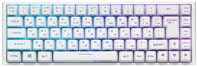 Клавіатура 2E Gaming KG360 RGB Wireless Ukr White (2E-KG360UWT)