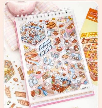 Креативні 3D наклейки DIY StickerBook стікербук "LZH015-366" різнокольорові