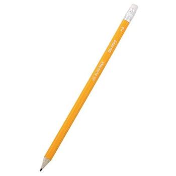 Карандаш графитовый CLASSIC, HB, с резинкой, желтый корпус, BM.8500