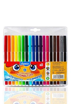 Фломастери Marco Super Washable 18 кольорів 1690-18