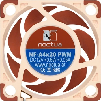 Вентилятор Noctua 40x40x20mm бежевий/коричневий (NF-A4x20 PWM)