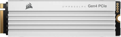 Накопичувач SSD Corsair m.2 NVMe 1TB MP600 PRO LPX (white) (CSSD-F1000GBMP600PLPW)