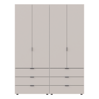 Комплект шаф для одягу Doros Гелар (2 шт.) 155х49,5х203,4 см Кашемір (DRS-011238)