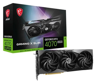 Відеокарта MSI RTX 4070 SUPER 12G GAMING X SLIM (RTX 4070 SUPER 12G GAMING X SLIM) (GDDR6X, 192 bit, PCI-E 4.0 x16)